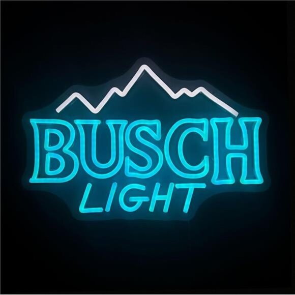Busch Light Beer Neon LED Sign Wall Decor Bedroom Man Cave Beer Bar Pub Party - Picture 1 of 7
